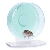 Rueda de ejercicio silenciosa Niteangel para hámsters, ideal para sesiones nocturnas sin ruidos.