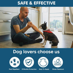 NJKPUYT collar de aplicación fácil para perros, uso cómodo.
