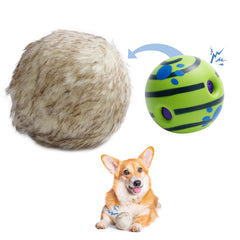Nocciola Pelota: exterior felpudo suave para agarre y juego seguro.