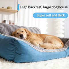Cama NOFKYNOXA para perro grande con espalda gruesa para apoyo cómodo.