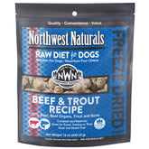 Northwest Naturals, bolsa res-trucha liofilizadas para perros, sabrosa y conveniente.