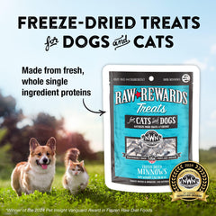 Northwest Naturals Minnows trozos pequeños liofilizados, fáciles de masticar para todas las edades.