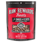 Northwest Naturals Rewards higo de res liofilizado trozos, snack nutritivo para perros y gatos