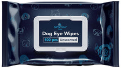 NOVEHA paquete de toallitas para ojos de perros 100 piezas, limpieza suave diaria