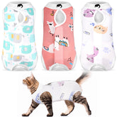 Conjunto Nuanchu de recuperación para gatos, tres piezas, colores vivos, ideal para cambios y uso diario.