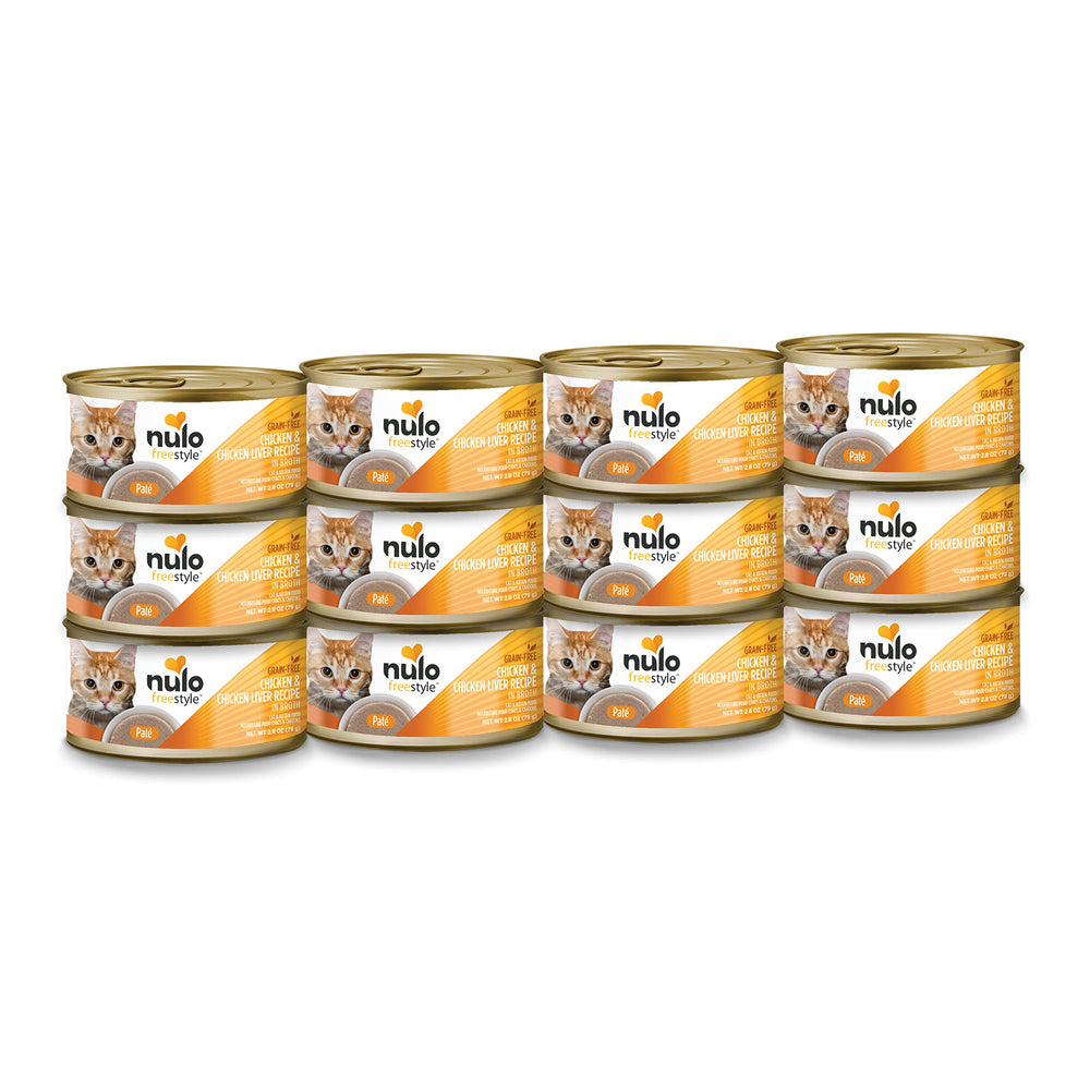 Nulo Freestyle Pate de pollo e hígado en lata, ideal para gatos