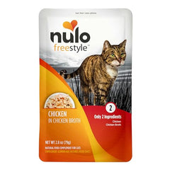 Nulo Freestyle Pollo en caldo para gatos, mejora la humedad.