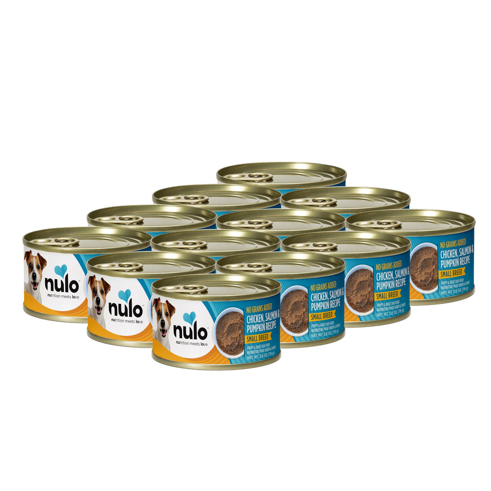 Nulo lata humeda pollo para pequeñas razas, fuente de proteína para músculos sanos.
