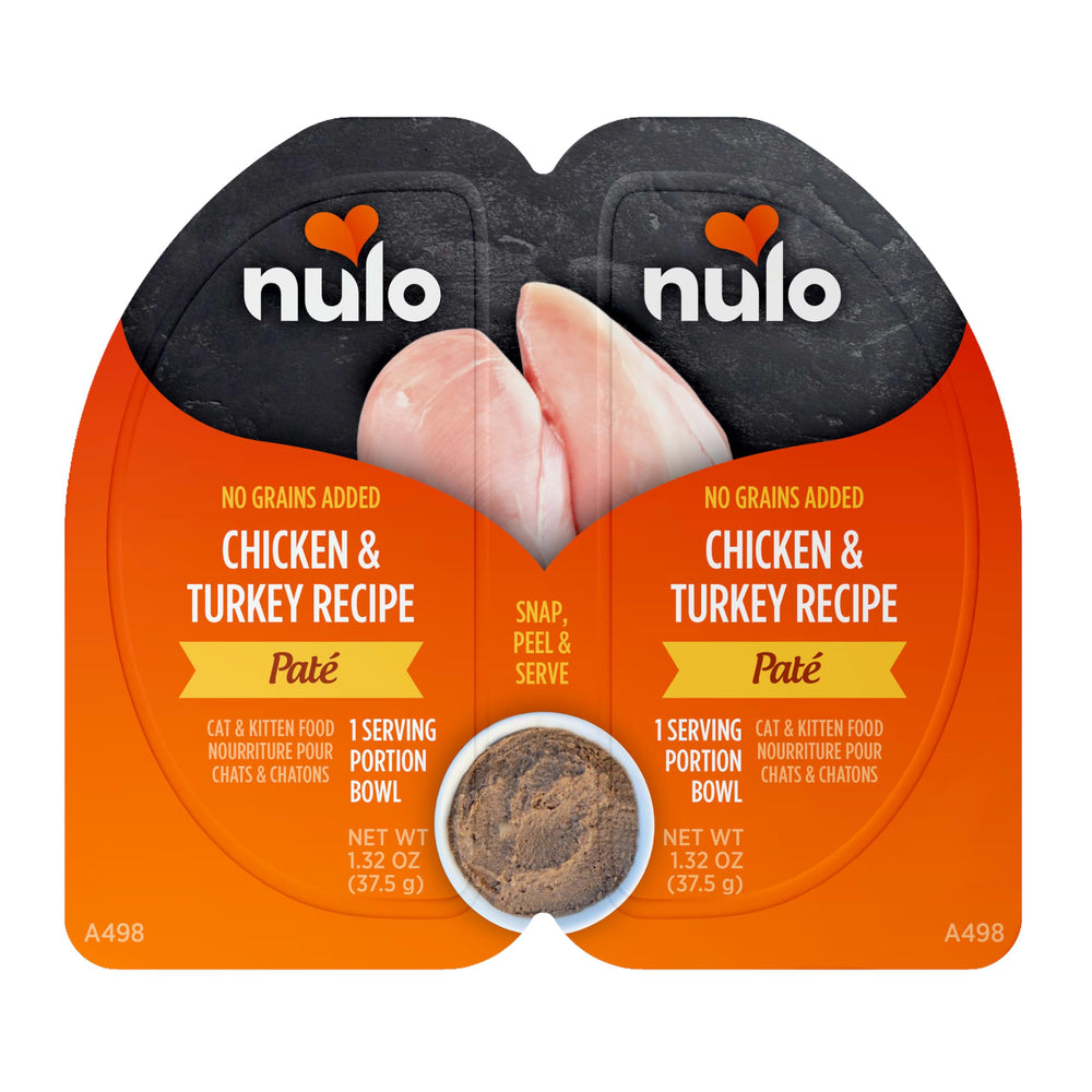 Nulo Split Cup paté suave de pavo y pollo para gatos, textura sedosa