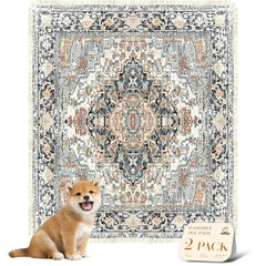 nunubaby tapete lavable beige para perros, protege suelos y es reutilizable