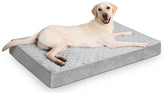 NUPIDA almohadón ortopédico para perros grandes, vista superior impermeable para limpieza fácil.