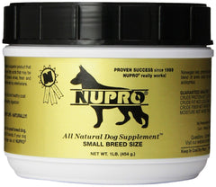 Nupro Nutri-Pet, bote para perros pequeños, preparado para apoyar articulaciones y movilidad.