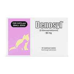 Denosyl de Nutramax con tabletas entericas para apoyo hepático en mascotas.