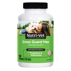 Nutri-Vet Grass Guard botella con sabor hígado para protección del césped.