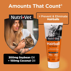 Textura gel suave de Nutri-Vet Hairball facilita la administración