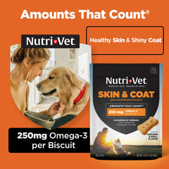 Nutri-Vet omega-3 aceite de pescado: fuente de omega-3 para piel y pelaje.