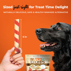 NutriChomps sabor mantequilla de maní, favorito de muchos perros.
