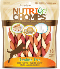 NutriChomps trenzas pollo: premio sabroso y digerible para perros