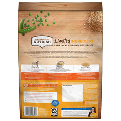 Nutrish ingrediente principal harina de cordero, fuente simple de proteína