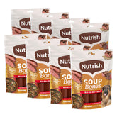 Nutrish Huesos de Sopa Premium con res y cebada, empaque de ocho bolsas
