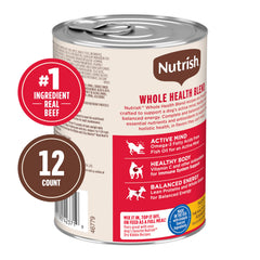 Nutrish paté con carne real e ingredientes sanos para perros.