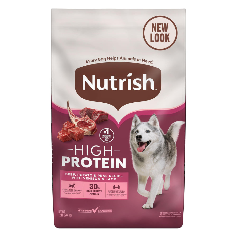 Nutrish Peak bolsa de comida para perros con carne y venado para músculos magros