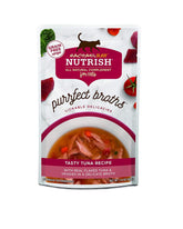 Nutrish Purrfect Broths atún en salsa y verduras, hidratación sabrosa para gatos.