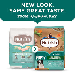 Nutrish Rachael Ray cachorros en tazón, croquetas listas para cada comida