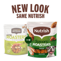 Nutrish Savory Roasters croquetas en tazón, textura suave para perros