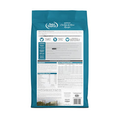 NutriSource nutricion equilibrada pollo-arroz para un pelaje saludable.