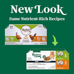 Nutro Pate Gato Pollo Lata: proteína de alta calidad para alimentación diaria.