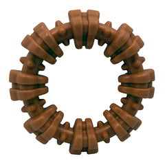 Nylabone Power Chew: anillo texturizado para perros grandes, ayuda a limpiar dientes.