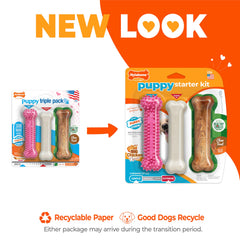 nylabone cachorros conjunto triple para dentición en cachorros