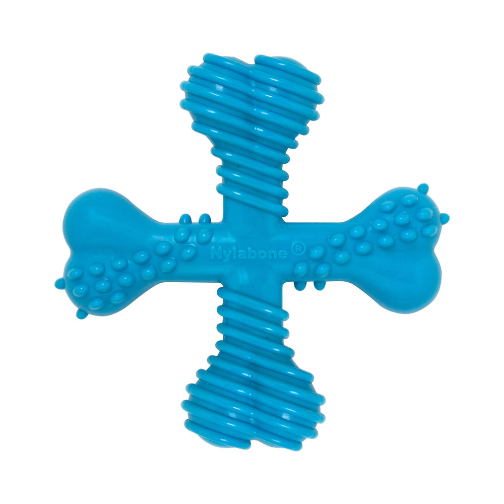 Nylabone Comfort Hold X-Bone, vista general, mordedor duradero para perros activos.