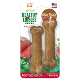 Nylabone Healthy Edibles: huesos naturales para perros, entretenimiento seguro.