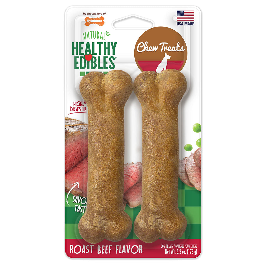 Nylabone Healthy Edibles: paquete de premios para perros, ideal para entrenamiento.