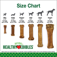 Nylabone Healthy Edibles sin sal ni colorantes para una merienda más natural.