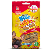 Nylabone Nubz hueso pequeño con sabor queso-tocino, ideal para juego.