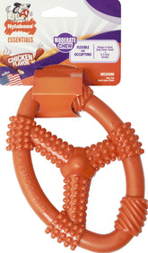 Nylabone TFH Fun N Fit Flex Oval RNG MD con diseño ovalado para masticadores moderados.