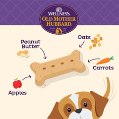Galleta dental crujiente de Old Mother Hubbard Wellness P-Nuttier para entrenamiento canino
