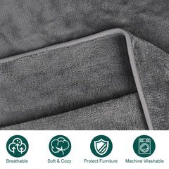 Manta Onarway interior 28x20 gris, diseño elegante para el hogar.