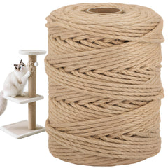 Ondware cuerda sisal natural para rascar gatos, ideal para postes de rascado.