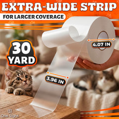 One Sight protección para sofás y puertas con cinta transparente.