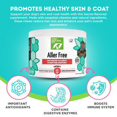 AllerFree mejora piel y pelaje con quercetina y probióticos