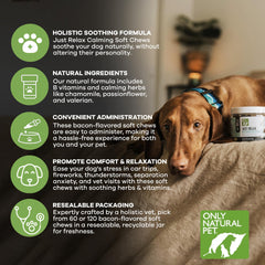 Just Relax de Only Natural Pet para perros, relajación diaria y bienestar