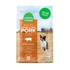 Open Farm alimento para perros sin granos en bolsa de 22 lb para nutrición diaria.