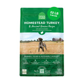 Open Farm bolsa 22 lb, alimento seco con granos antiguos para perros activos.