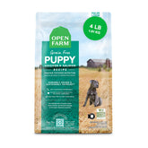 Open Farm cachorros kibble en tazón, fuente de proteína para el crecimiento diario