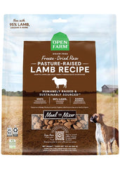 Open Farm mordiscos cordero liofilizado, sabor intenso y fácil de servir para perros.