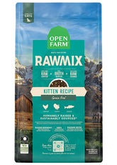 Open Farm RawMix para gatos: croquetas cubiertas con caldo para mayor sabor.